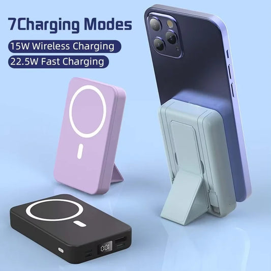 Magnetic Wireless Portable Power Bank